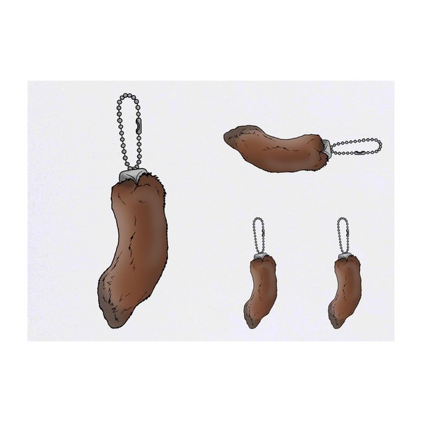 4 x 'Lucky Rabbit Foot' Temporary Tattoos - Water Resistant,
