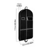 Pixaro Black Suit Bag with Clear Window, Garment Bag, Suit