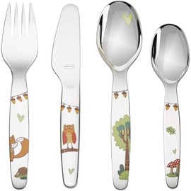 Rösle Kitchen Children's Cutlery Set, Stainless Steel, Print, One Size