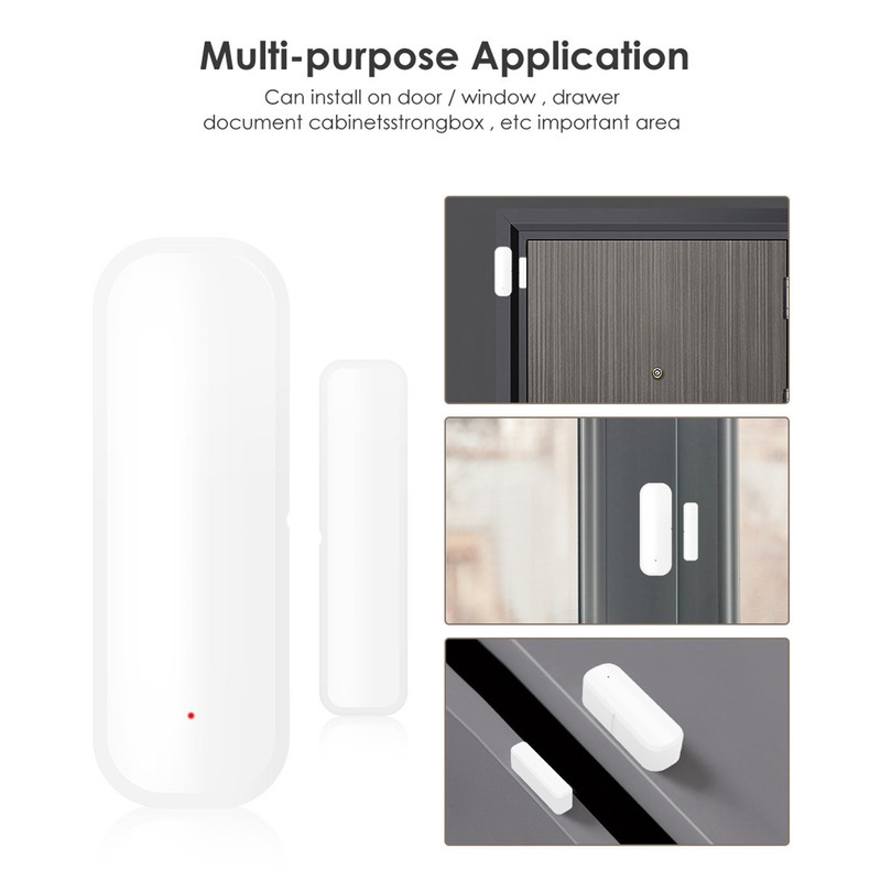 Smart Door Window Sensor 2.4G WiFi Magnetic Open Close Detector