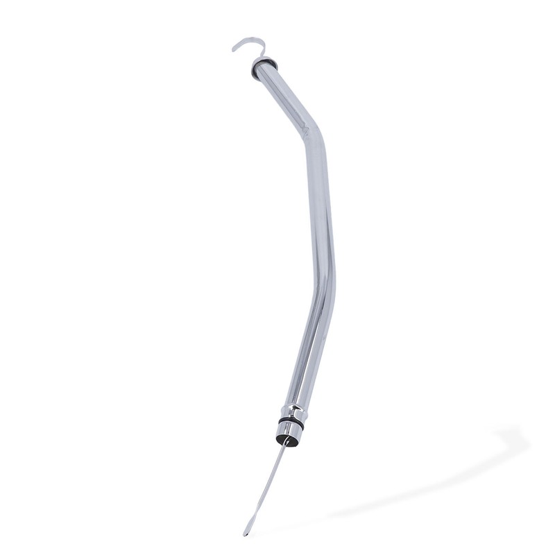 22in Transmission Oil Dipstick Silver Chrome Stainless Steel Tube for