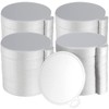 SEUNMUK 400 Pack 3.5 Inch Round Silver Cardboard Mousse Cake