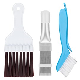 Air Conditioning Comb, Condenser Comb Dryer, Pack of 3 Air Conditioning Condenser Fin Comb, Air Conditioning Slats Comb, Condenser Cleaning Comb, Foldable Brush for Cleaning Air Conditioning,