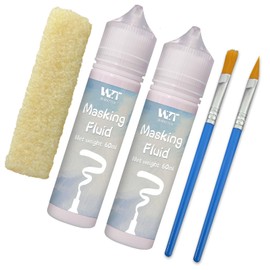 INNOVAYOU 120ml Red Masking Fluid for Watercolor Painting, Resistant Ink and Pouring Paint, Watercolor Masking Fluid Keeps Areas Colorless and Edges Sharp