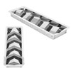 Marine Louvered Vent, 5 Slots Boat Rectangle Stainless Steel Louvered