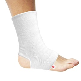 AZMEC Ankle Support Sleeve Open Heel, Light Elastic & Breathable Knitted Fabric for Sprained Ankle, Achilles Tendonitis, Plantar Fasciitis, & Injured Foot Medium Compression - For Men Women Kids - Right or Left Foot (X-Large)