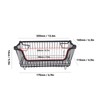 Freezer Basket Stackable Open Front Wire Storage Bin with Foldable