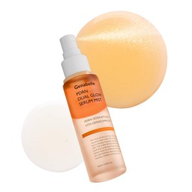 Genabelle PDRN Dual Glow Serum Mist – Bruma facial hidratante con niacinamida, colágeno, mezcla de ácido hialurónico y péptidos – Aerosol ligero coreano para el cuidado de la piel, piel de vidrio, cuidado de la piel coreano – 3.4 onzas líquidas