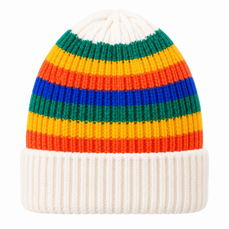 Baby Winter Knit Hat for Cold Weather – Cute Rainbow