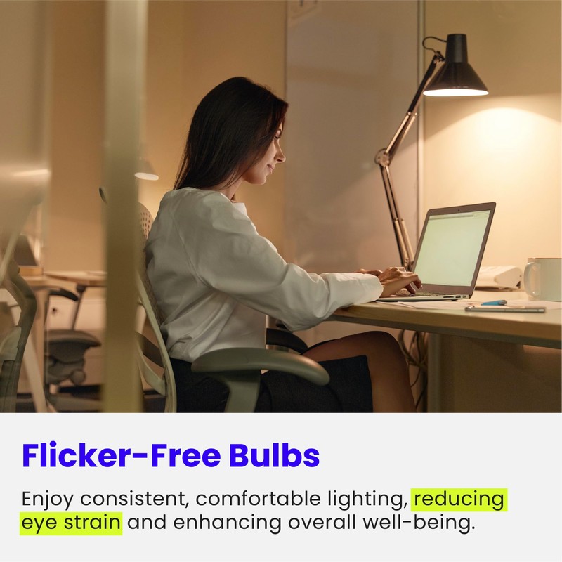 Feit Electric A19 LED Light Bulbs, 60W Equivalent, Non-Dimmable, 800