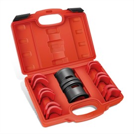 DNA MOTORING 14pcs Motorcycle Fork Seal Driver Set, Universal Fork Seal Driver Tool Kit on 35mm - 50mm, 35mm 36mm 40mm 41mm 42mm 43mm 45mm 46mm 47mm 48mm 49mm 50mm, TOOLS-00772