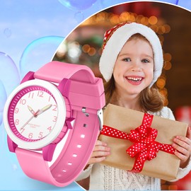 Armbanduhr Damen Uhr Mädchen Kinderuhr Junge Uhren Kids Watch Frauen Uhren Damenuhr mit Silikonarmband LED Licht Wasserdicht Jelly Bonbonfarbene Süßigkeiten Farbe Buntfarbig Analog Quarz Sportuhr