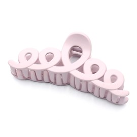 QinGoo Large Matte Purple Hair Clip Beautiful Women's Hair Clip Headdress Elegant Hair Accessory 1 Piece (11.6 cm x 4.8 cm, Purple)