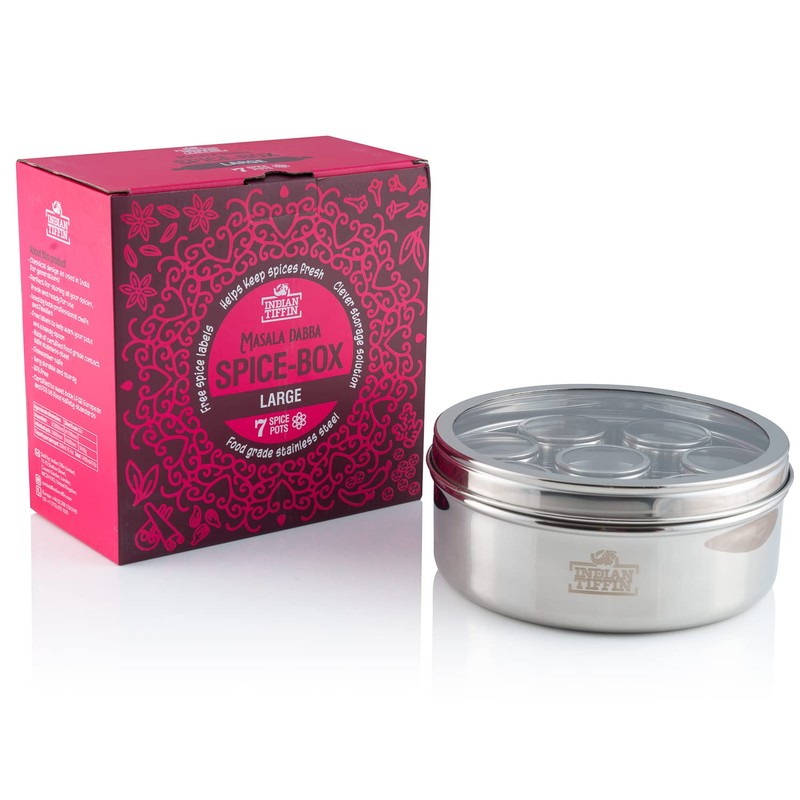 Indian-Tiffin Masala Dabba – Airtight Spice Container – Food Grade