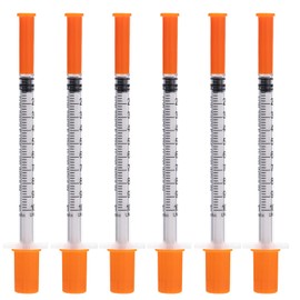 U-100 1ml with 30 Ga 1/2 Inch Syring,Diameter 0.3mm / 0.011Inch,Individually Sealed 100 Pack