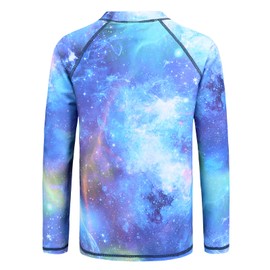 Boys Rash Vest Kids Swimming Costume Boys Long Sleeve Swim Top Age 11-12