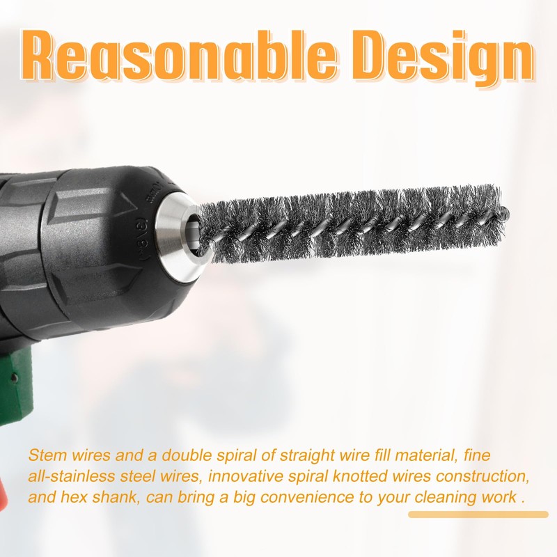 Bore Brush Bristles Wire Brush for Power Drill Cleaning Wire