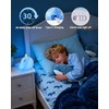 Fuloon Narwhal Night Light with Whale Shape, Squishy Silicone Kids