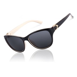 LVIOE Polarised Sunglasses Womens, Classic Fashion Ladies Sunglasses Anti Glare UV400 Protection