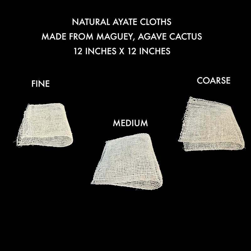 Ayate Spa Cloth - Fine, Medium and Coarse Texture -
