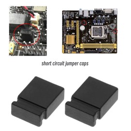 ECSiNG 300Pcs 2.54mm Standard Jumper Block Covers 2.54mm Jumper Cap Circuit Board Mini Jumper Cap Connector Accessories for Hard Drives Circuit Board