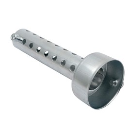 Baceyong 42 mm Muffler Pipe, 1 Piece Universal Motorcycle Exhaust Muffler DB Killer Short Silencer, Silver