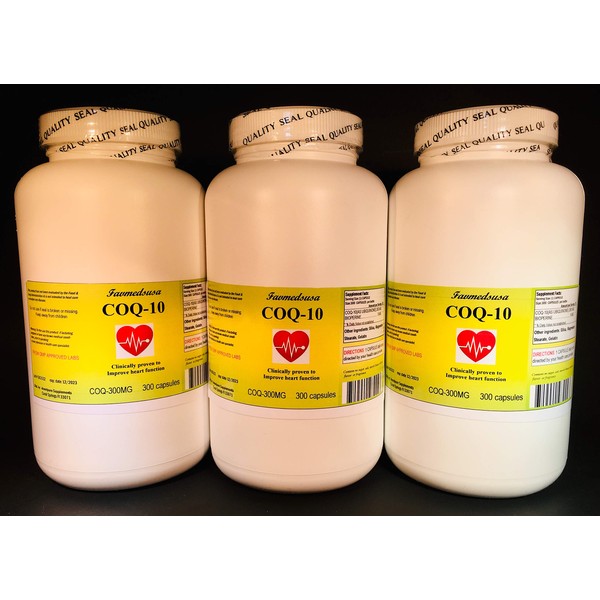 CoQ-10 Q-10 Q10 co-Enzyme 300mg - 900 Capsules