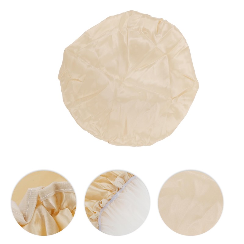 VOCOSTE Shower Cap Hair Cap Double Layer Waterproof Reusable Bath