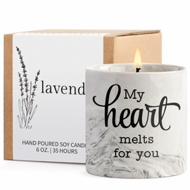 Anniversary Wedding Candles for Women Birthday Unique Engagement Bachelorette Bride to Be Gifts - Romantic My Heart Melts for You I Love You Gifts for Her Him Valentines Day Christmas