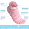 VWELL Womens Toe Socks Coolmax Running Five Finger Socks Athletic