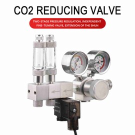 Bubble Counter Aluminum Alloy Steel Bubble Counter for Co2 System for Aquarium Plants