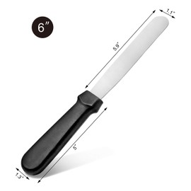 New Star Foodservice 38149 Straight Icing Spatula, 6-Inch Blade, 11-Inch Overall, Silver