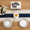 Boho Macrame Table Runner 30 x 180 cm Dark Blue