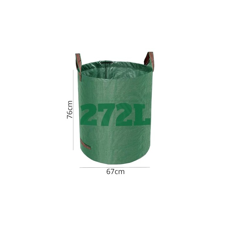 Dihl 272 Litre Heavy Duty Garden Waste Bags, Reusable Rubbish