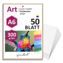 Versatile Blank Postcards for DIY I dv_337 I DIN A6 I set of 50 DIY Greeting Cards White I For Writing I Painting I Hand-Lettering