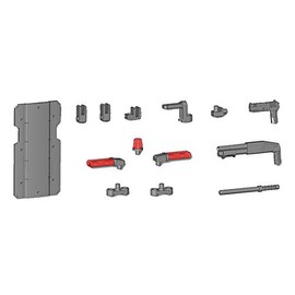 Kotobukiya Modeling Support Goods: Weapon Unit 41 Ballistic Shield Model Kit Accessory, Multicolor