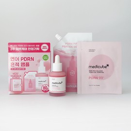 메디큐브 피디알엔 핑크 펩타이드 앰플 기획 (본품30ml+리필50ml+겔패드2매입*2개) MediCube PRN Pink Peptide Ampoule Set (Main Product 30ml + Refill 50ml + Gel Pads 2 pieces * 2)
