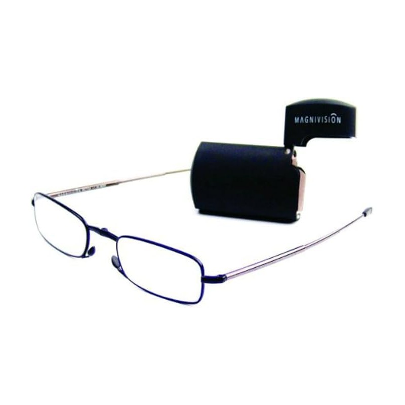 Magnivision Gideon Folding Reading Glasses with Case +1.50