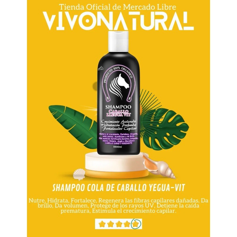 Shampoo Extracto Cola Caballo Crema Colágeno