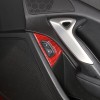 CSKT2022 Red Carbon Door Handle Lock Switch Button Cover Sticker