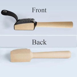 Dance Shoe Brush for Roughening Leather Soles – Professional Wooden Handle Scratch Brush with Protective Case, Perfect for Ballroom, Latin