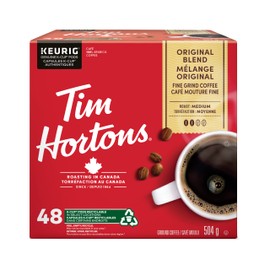 Tim Hortons Tim Hortons Original Coffee blend, Single Serve Keurig K-Cup Pods, Medium Roast, 48 Count