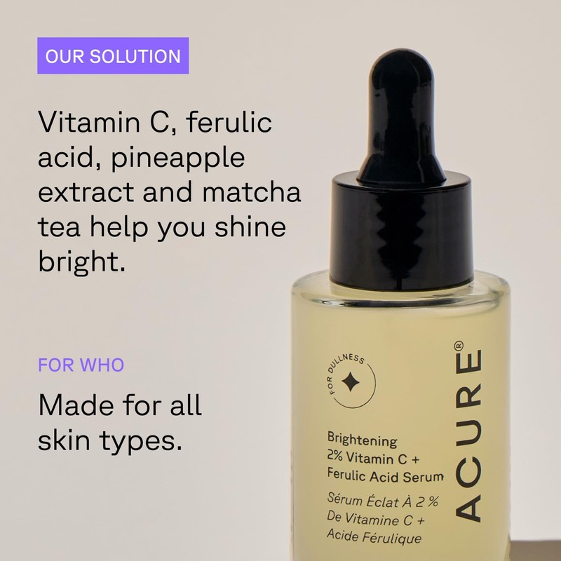 Acure Brightening 2% Vitamin C & Ferulic Acid Serum -