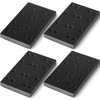 Dimsile 4 Pcs Soft Black Foam Sanding Pads Interface Sander