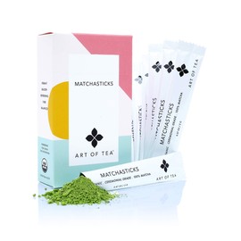 Art of Tea | Matcha Powder | Organic Japanese Ceremonial Matchasticks | 24 Count Single Serve Packets