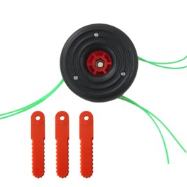 2024 Upgraded Universal Trimmer Head Replacement Gas Electric Weedeater Weed Eater Fit for Roybi Stihl Echo Homlite Husqvarna, Fit M10 x 1.25 Left Hand Thread Straight Shaft