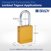 Brady Safety Lockout Padlock Sets - 6 Pack - Yellow