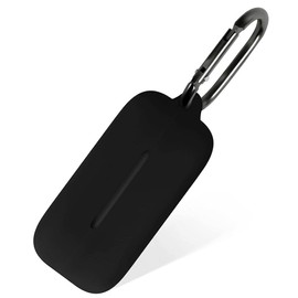 Geiomoo Soft Flexible Silicone Case for Sony WF-C510, Scratch Resistant Protective Cover with Carabiner (Black)