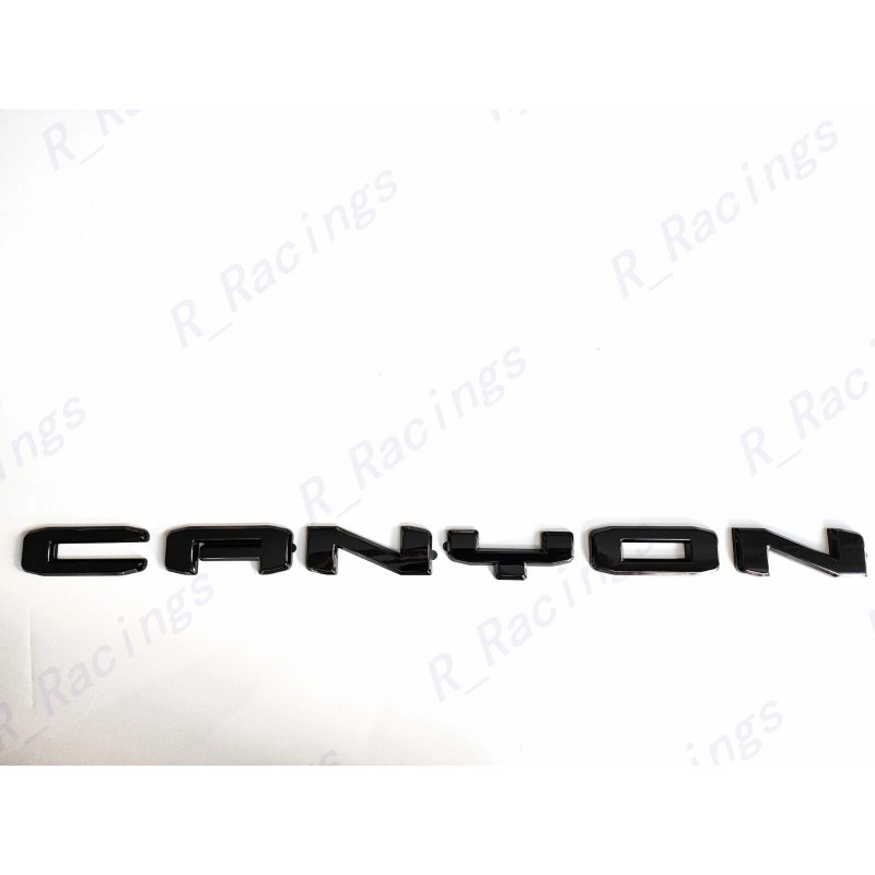 GMC OVERLAY 4PCS Gloss Black Door Rear Elevation Canyon Emblem