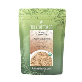 Organic Slippery Elm Loose Leaf Tea - 2oz Bag (Approx. 30 Servings) | Full Leaf Tea Co.